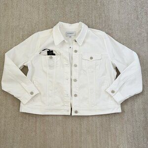 Liverpool White Denim Jeans Jacket 2X